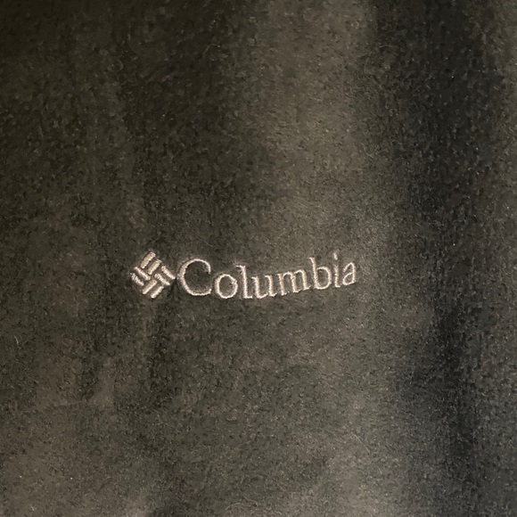 Columbia Steens Mountain Charcoal and Black Fleece Vest size large full zip - Picture 2 of 6